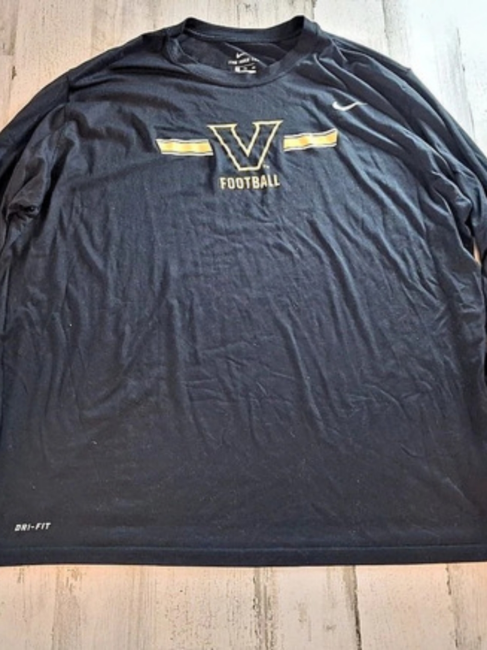 Nike Vanderbilt Commodores Nike Tee Dri-FIT Long Sleeve Shirt Dri-FIT Long